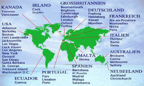 Sprachreisen, Sprachkurse, Sprachferien, Sprachschulen, Sprachaufenthalte, Businesskurse in mehr als 50 attraktiven Kurzentren weltweit. Englischkurse, Franz�sischkurse, Italienischkurse, Spanischkurse, Portugiesischkurse, Deutschkurse.  